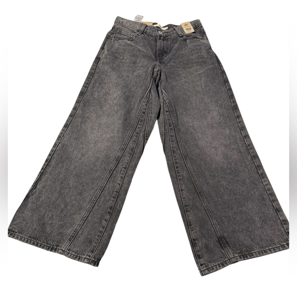 Levi's Gray Flare & Wide Leg Jeans